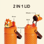 Kids Double Wall Vacuum Water Bottle 3D Animal Lid