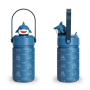 3D Shark Fancy Boy Water Bottle - 2-in-1 Lid, Food Grade
