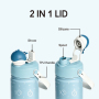 3D Whale Fancy Kids Water Bottle with Straw Lid 2026