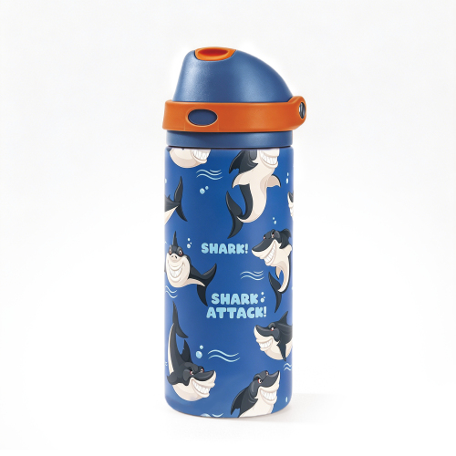 Leak-Proof Kids Water Bottle 480ml Stainless Steel 2-in-1 Lid Leak-Proof Kids Water Bottle 480ml Stainless Steel 2-in-1 Lid
