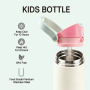 Leak-Proof Kids Water Bottle 480ml Stainless Steel 2-in-1 Lid