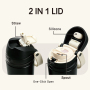 32oz Insulated Water Bottle, Stainless Steel, 2-in-1 Lid