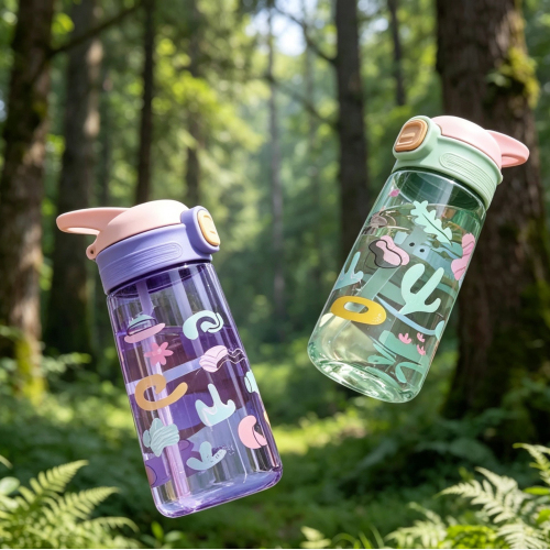 550ml Cartoon Kids Water Bottle - Leak-Proof & BPA-Free