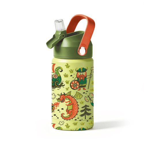 350ml Stainless Steel Kids Vacuum Water Bottle Straw Handle 350ml Stainless Steel Kids Vacuum Water Bottle Straw Handle