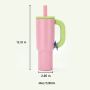 40oz Leakproof Insulated 304 Stainless Steel Car Tumbler with Straw Cover