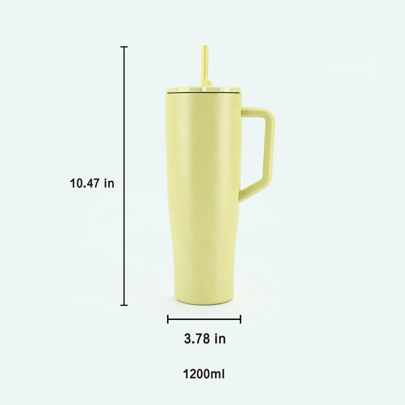 40oz Stainless Steel Travel Tumbler Leakproof Lid & Straw