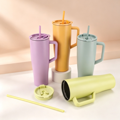40oz Stainless Steel Travel Tumbler Leakproof Lid & Straw