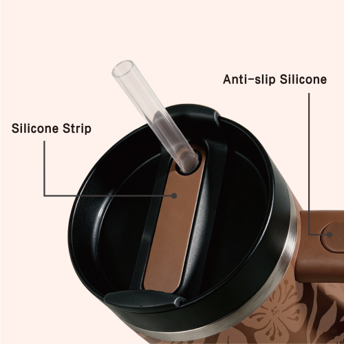 Custom 40oz Vacuum Insulated Tumbler with Handle
