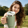 Custom 40oz Vacuum Insulated Tumbler with Handle
