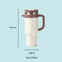 304 Stainless 40oz Insulated Tumbler with 2 in 1 Lid