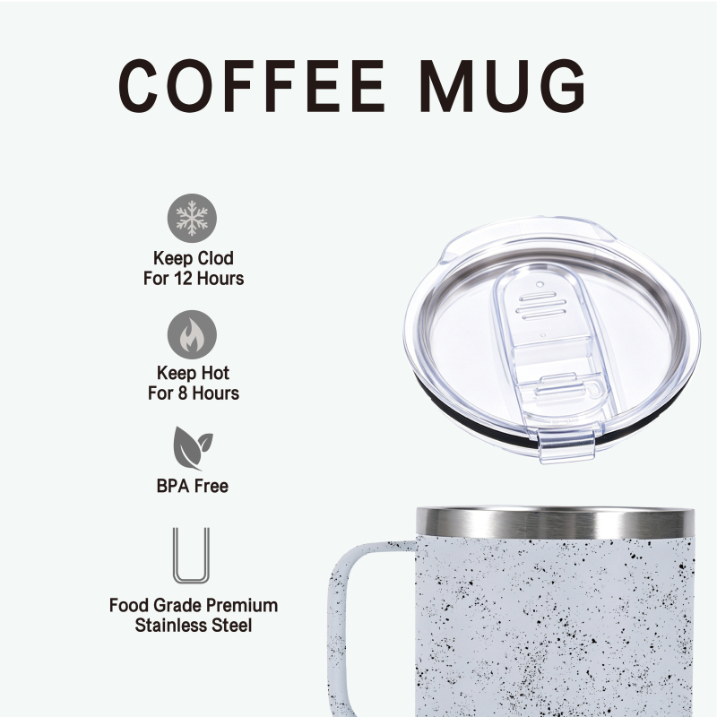 Personalized 12oz Insulated Stainless Steel Tumbler with Handle