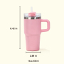 14oz Leakproof 304 Stainless Kids Travel Tumbler with Handle