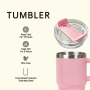 14oz Leakproof 304 Stainless Kids Travel Tumbler with Handle