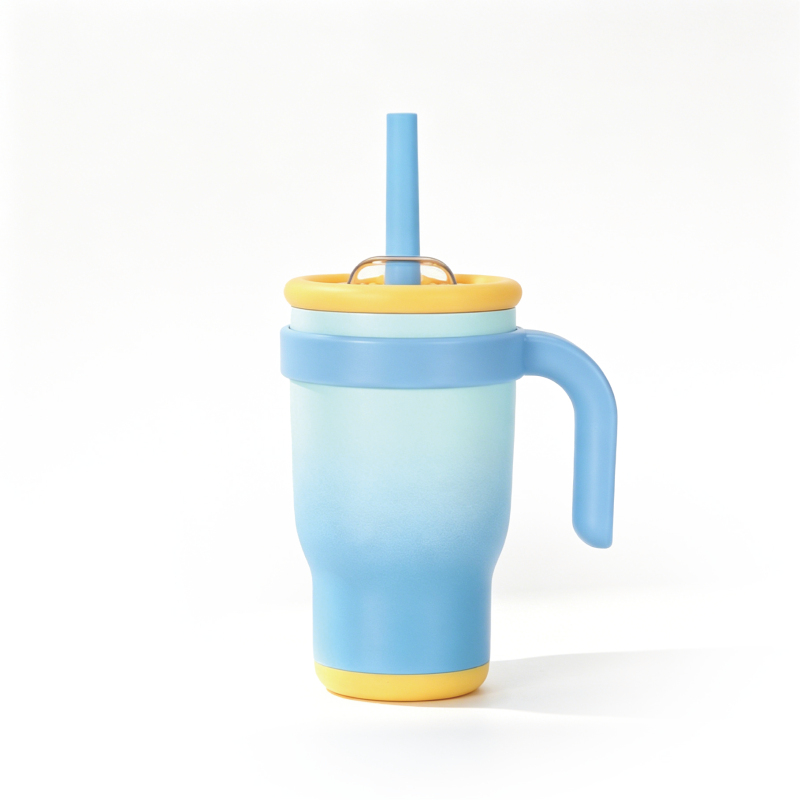Custom 14oz Stainless Steel Kids Cup Leakproof Lid