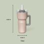 20oz Insulated Stainless Steel Water Bottle with Straw