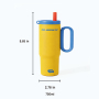 24oz Leakproof Vacuum Insulated Tumbler - 316 SS with Handle