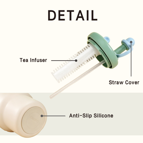 Macaron 880ml Stainless Steel Double Wall Car Tumbler Straw