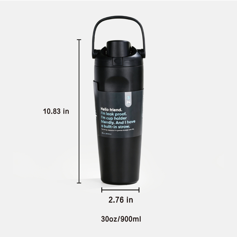 30oz Vacuum Insulated Stainless Steel Tumbler with Handle