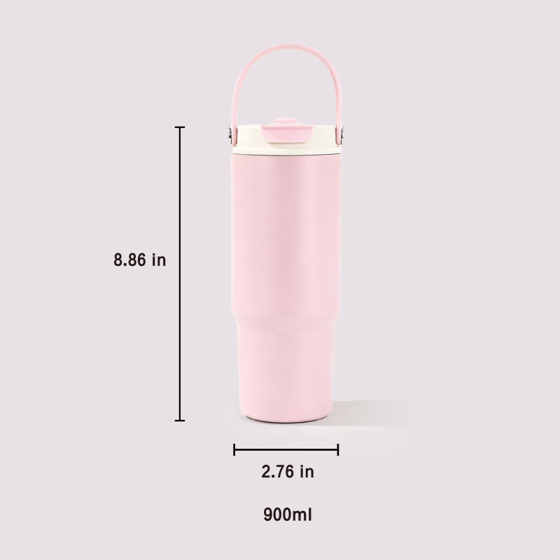 Custom 32oz Stainless Steel Vacuum Tumbler with 2-in-1 Lid