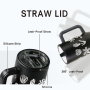 40oz Stainless Steel Vacuum Tumbler with Leakproof Straw
