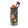 Kids Insulated Water Bottle 400ml - Leakproof Straw Lid
