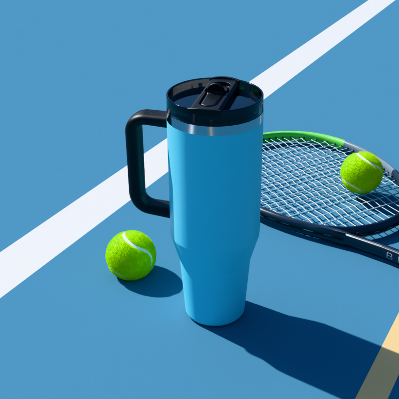 40oz Vacuum Insulated Travel Tumbler with Handle