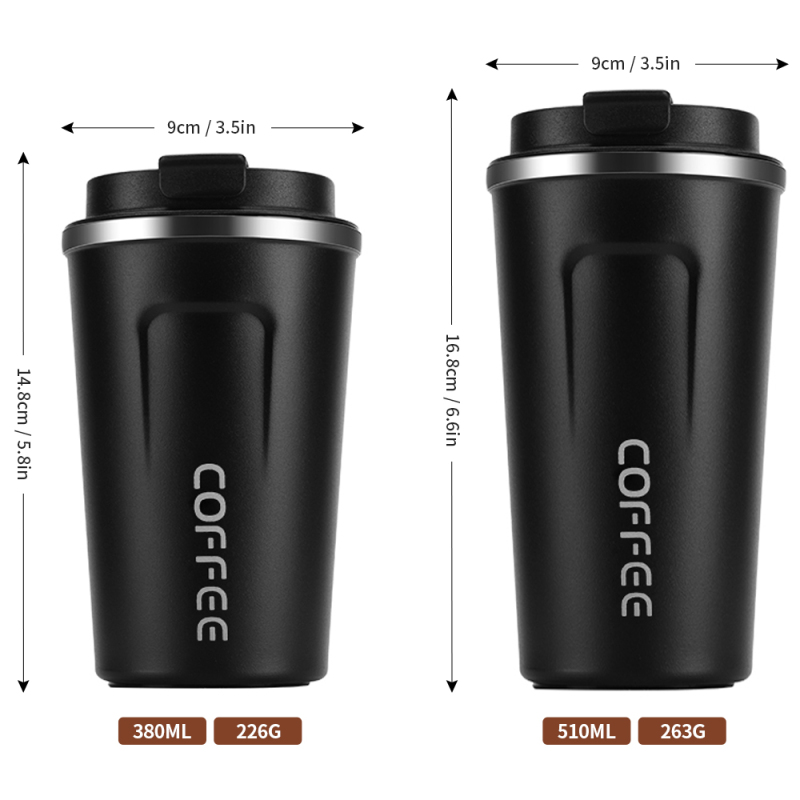 New 51 0ml Double Wall Vacuum Coffee Cups with Smart Reusable Stainless Steel Coffee Cup Insulated Travel Coffee Mug for Travel