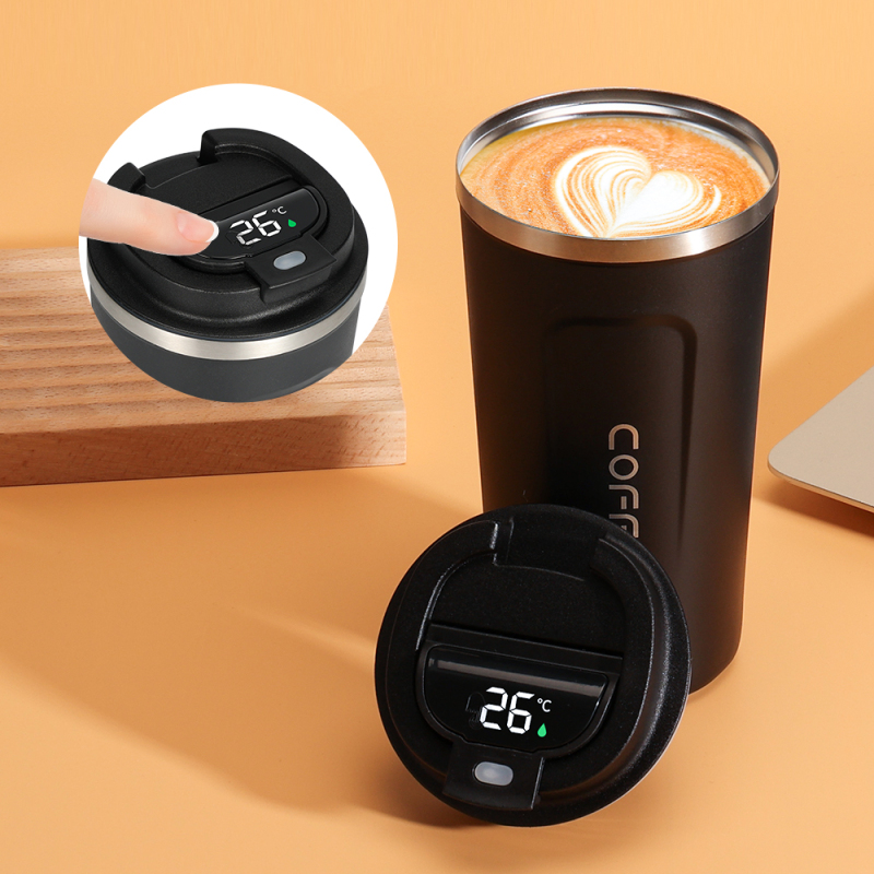 New 51 0ml Double Wall Vacuum Coffee Cups with Smart Reusable Stainless Steel Coffee Cup Insulated Travel Coffee Mug for Travel