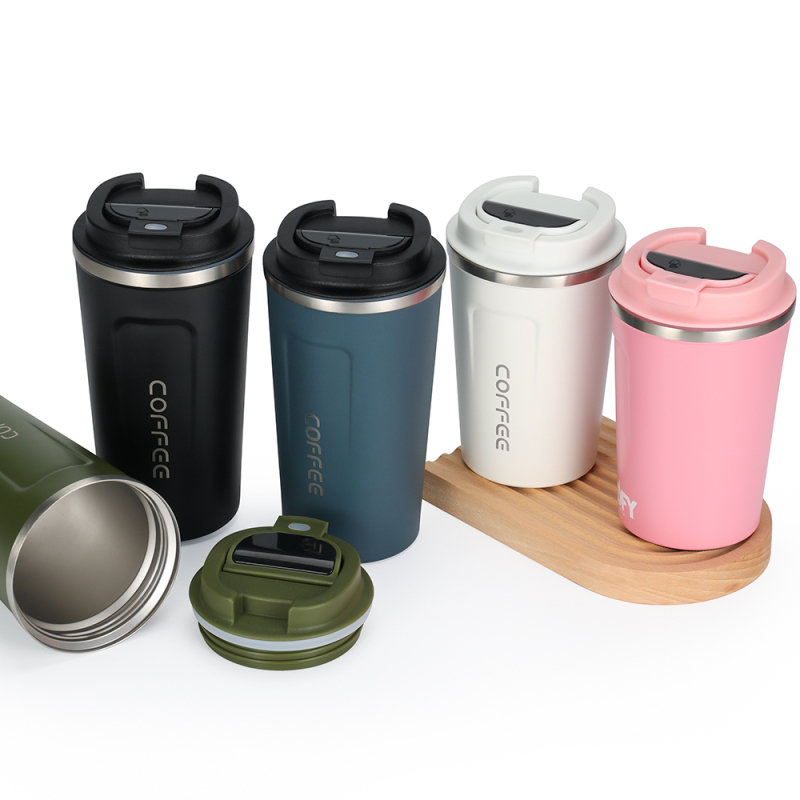 New 51 0ml Double Wall Vacuum Coffee Cups with Smart Reusable Stainless Steel Coffee Cup Insulated Travel Coffee Mug for Travel