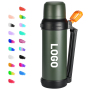 2.5L Portable Stainless Steel Travel Vacuum Pot Leakproof Design Modern Logo for Water Drink for Camping Giveaways