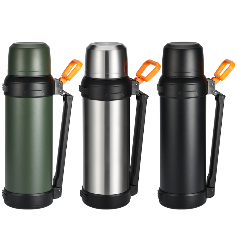 2.5L Portable Stainless Steel Travel Vacuum Pot Leakproof Design Modern Logo for Water Drink for Camping Giveaways