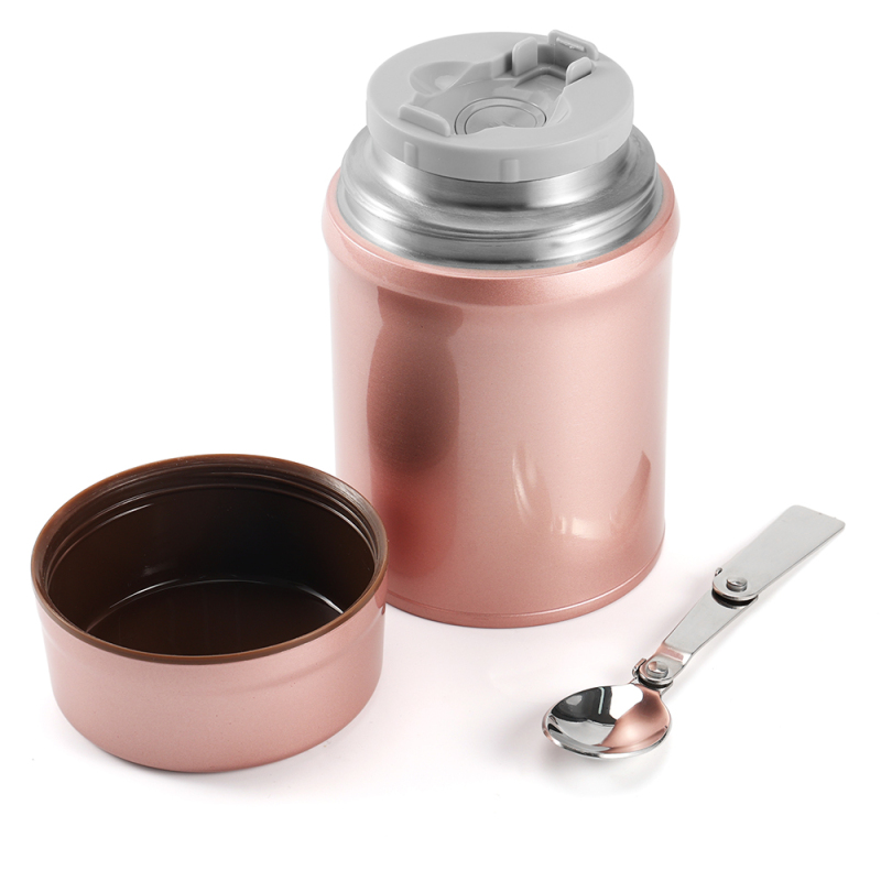 750ml 1000ml Stainless Steel Insulated Food Jar Portable Large Lunch Box With Logo for Travel-Hot and Cold Soup