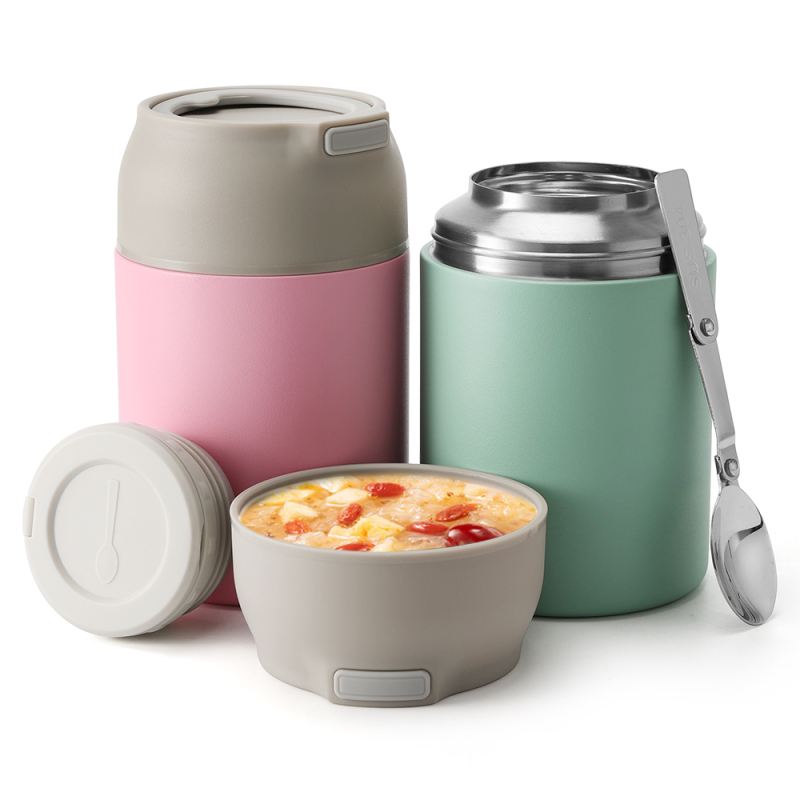 850ML Food Jar Custom logo Lunch Container Stainless Steel Lunch Box Bento Box for Cold Hot Food