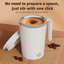 Custom Logo 400ml Electric Mixing Mug Auto Self Stirring Mug USB Charging Mixing Coffee Mug With Handle Tumbler for Travel