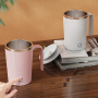 Custom Logo 400ml Electric Mixing Mug Auto Self Stirring Mug USB Charging Mixing Coffee Mug With Handle Tumbler for Travel