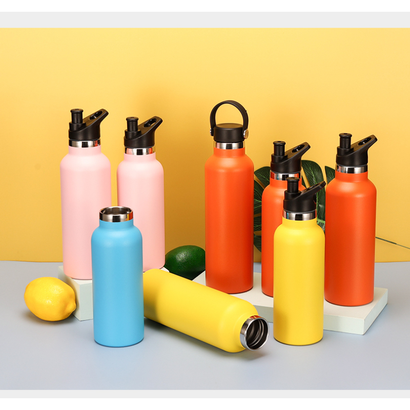 Custom logo Vacuum Flask 18/8 Stainless Steel Water Bottle Insulated Water Tumbler with Multiple Styles Lid