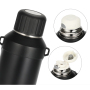 Outdoor 0.9L/1.2L Thermal Insulated Stainless Steel Kettle Portable Vacuum Flask Handle Lid Strap Insulated for Cold Performance