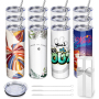  600ml/900ml Stainless Steel Tumbler Insulated Bottle Straight Sublimation Blank Tumbler for Heat Press Printing