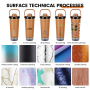 Mucr 20 oz Insulated Shaker Bottle with Handle Double Wall Vacuum Stainless Steel Leakproof Protein Shaker with Bottom Storage for Gym