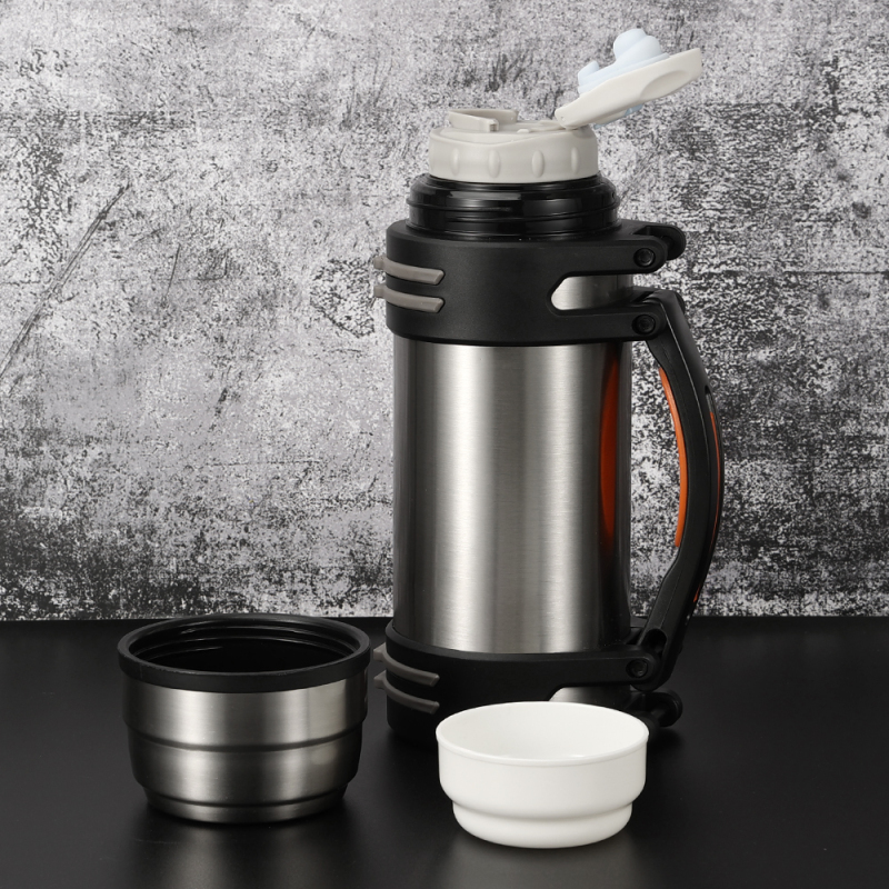 New Product 3L Stainless Steel Insulated Sports Pot with Custom Logo 24 Hours Hot Thermal Flask 1L Capacity