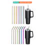 MUCR Chic & Colorful Stainless Steel Straws-Mix & Match Shapes and Tones for Your Perfect Drinkware