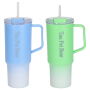 1200ML 40oz Reusable Plastic Travel Tumbler Portable PC Coffee Juice Drinkware with Straw for Car and Home Use