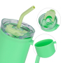 1200ML 40oz Reusable Plastic Travel Tumbler Portable PC Coffee Juice Drinkware with Straw for Car and Home Use