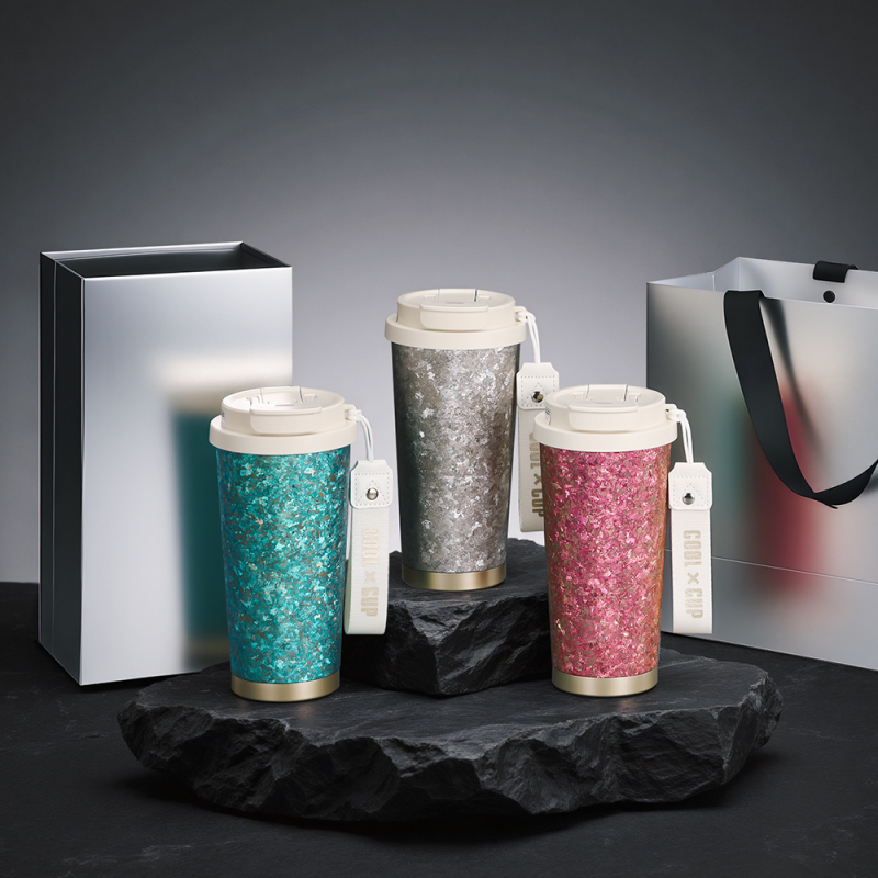 520ml Luxury Classic Design Business Gifts Water Bottle Double-Layered Pure Titanium Vacuum Insulated Coffee Mug for Office