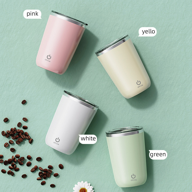 New Arrival Rechargeable Stainless Steel Smart Automatic Magnetic Auto Mixing Mugs Self Stirring Coffee Cup Mug