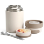 Stainless Steel Food Jar BPA Free Food Storage Container Double Wall Food Jar with Handle