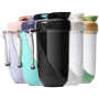 600ML Portable Plastic Water Bottle BPA Free Workout Shaker Bottle Protein Gym Shaker with Custom Logo