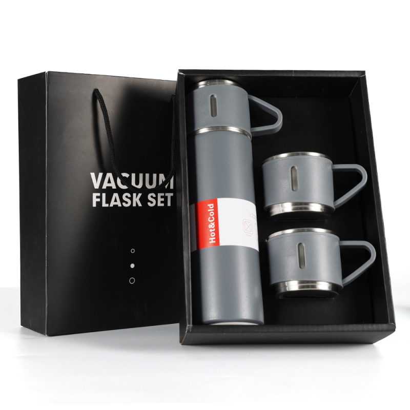 Classic 500ml Food Grade Stainless Steel Vacuum Tumbler Set Leak-Proof Eco-Friendly Business Gift Water Bottle Daily Use