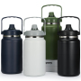 Large Capacity 4L Stainless Steel Insulated Flask Iced Bottle Outdoor Travel Camping Ice Pot with Handle