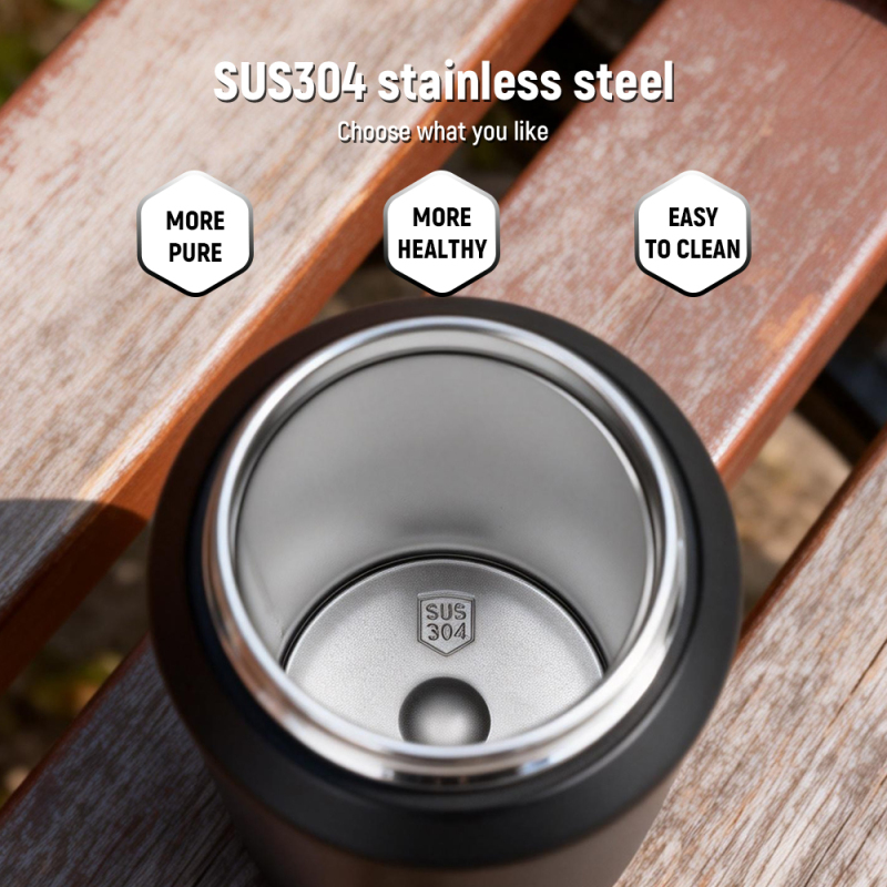 Mucr 20oz 600ml Stainless Steel Vacuum Flask with Double Wall Bottle Hot Water Fitness Outdoor Sports Water Bottle for Travel